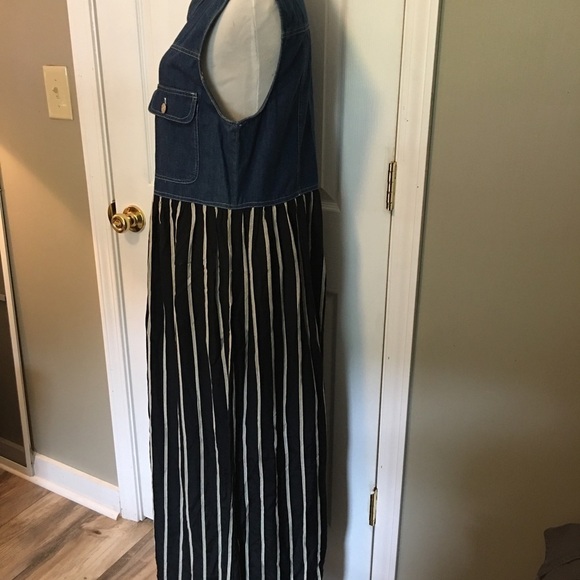 Streetwear dress by Carole Little medium. Mixed media. Full button front. Boho - Picture 5 of 9